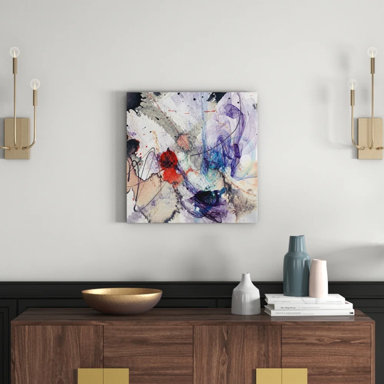 Enigma 1038 Abstract Graphic Art Print on Canvas