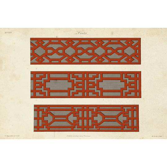 Graphic Fretwork I by Vision Studio - Wrapped Canvas Graphic Art