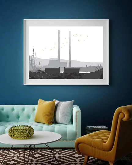 Bull Island Bathing Shelter Print