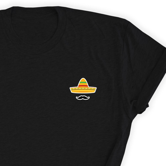 Mexican T-Shirt/Mexico Lover Gift Shirt Sombrero Icon Love For Unisex Tee