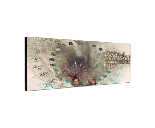 Enigma Panorama Abstract 409 Graphic Art Print on Canvas