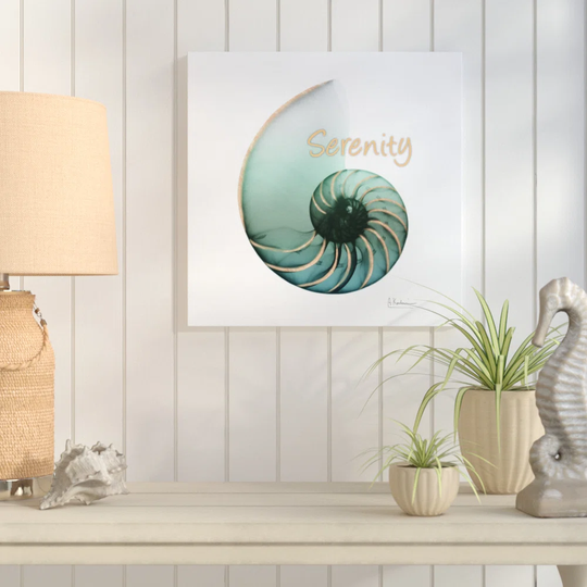 Shinny Serenity Snail 1 - Wrapped Canvas Graphic Art Print