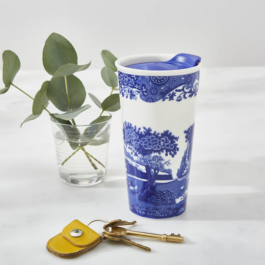 Spode Blue Italian, 0.35L Travel Mug