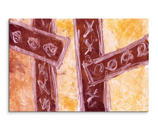 Enigma Abstract 601 Graphic Art Print on Canvas