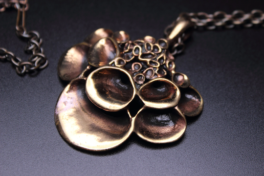 Hannu Ikonen Bronze Pendant For Valo-Koru - Heavy Vintage Finnish From The