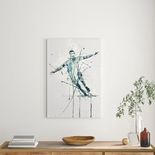 Enigma Cristiano Ronaldo IV Graphic Art Print on Canvas