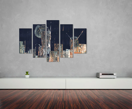 Enigma Abstract 951 Graphic Art Print Multi-Piece Image on Canvas