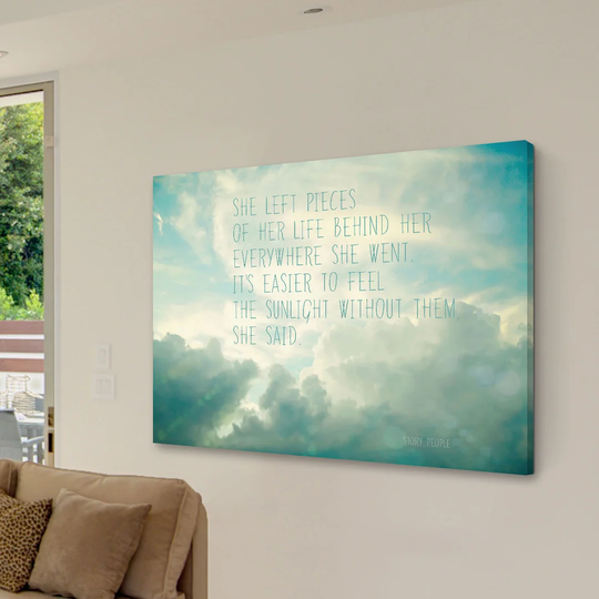She Left Pieces of Her Life by Sylvia Cook - Wrapped Canvas Graphic Art Print