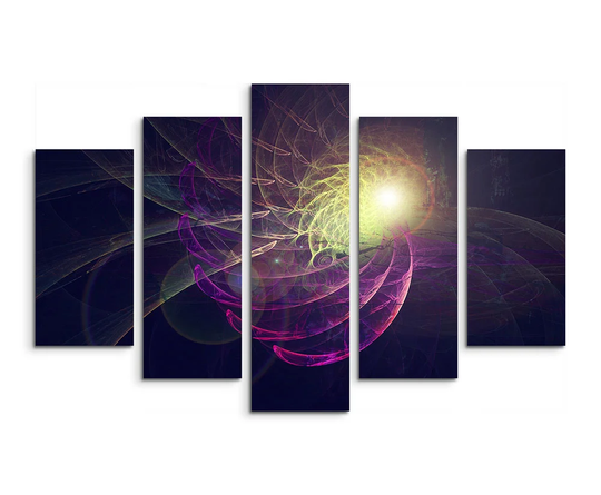 Enigma Sculpture Abstract 1219 Graphic Art Print Multi-Piece Image on Canvas