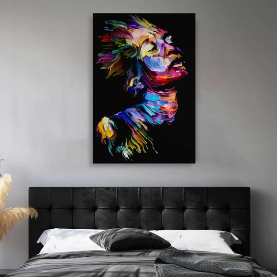Large Abstract Canvas Art Prints, Woman, Giclée Hanging Wall Decor, Modern Prints