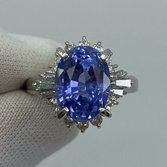 7.08Ct Untreated Color Change Sapphire Diamond Cocktail Ring Gia Certified Rare