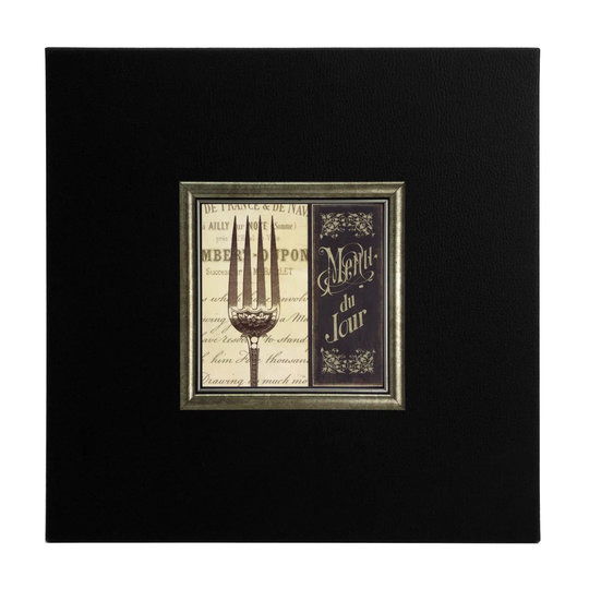 French Menu II Framed Graphic Art Print on Paper