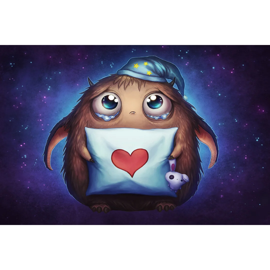 Cute Monster by Jonas Jödicke - Wrapped Canvas Graphic Art Print