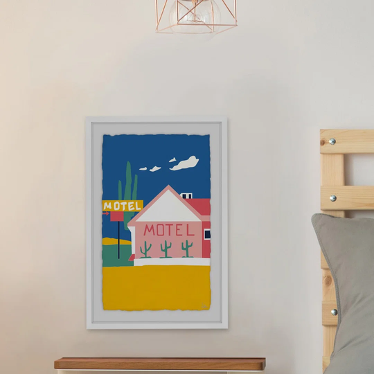 Motel I by Julia Posokhova - Picture Frame Graphic Art Print on Paper