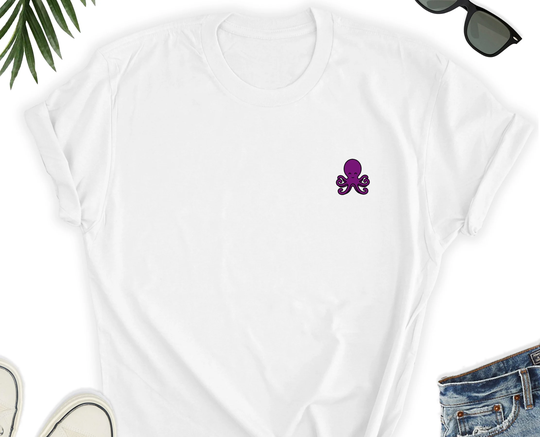 Octopus Icon Shirt, Cute Gift, Beautiful T-Shirt, Tee, Ocean Lover Unisex
