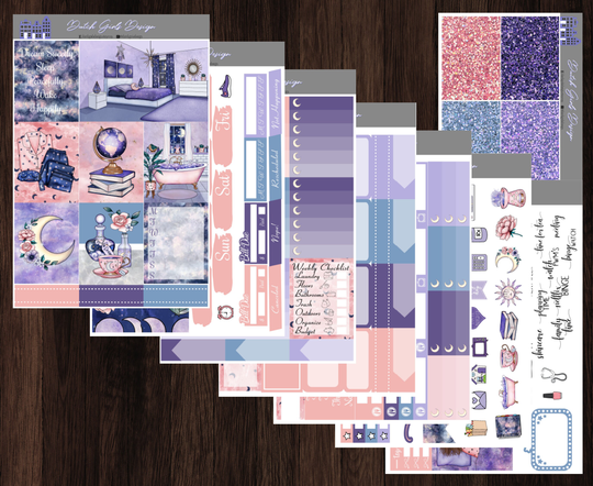 Dream Sweetly Planner Sticker Kit - Vertical Weekly Planner Kit Weekly