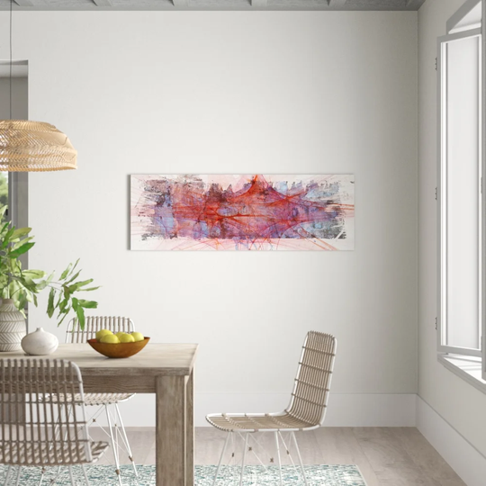 Enigma Panorama Abstract 1201 Graphic Art Print on Canvas