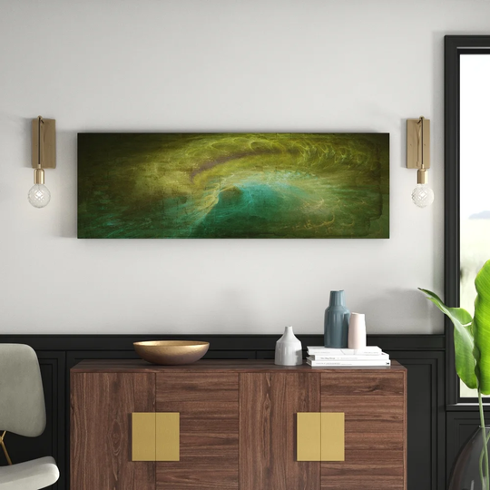 Enigma Panorama Abstract 1279 Graphic Art Print on Canvas