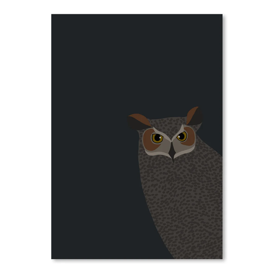 Owl by Jorey Hurley - Unframed Graphic Art Print on Paper