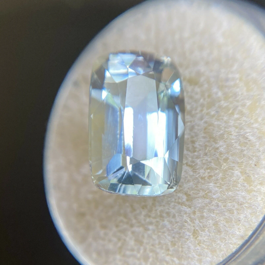 Fine Blue Aquamarine 6.06Ct Cushion Cut Rare Beryl Gemstone 13.3x8.8mm