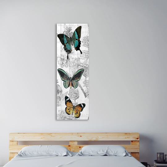 Butterflies Are Free 2 by Kimberly Allen - Wrapped Canvas Panoramic Graphic Art Print