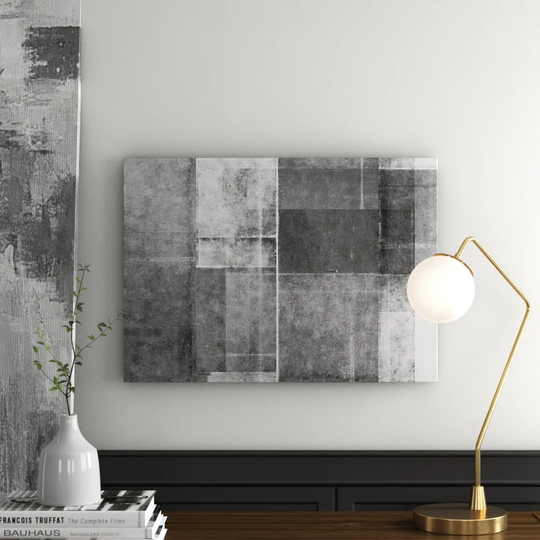 Abstract - Patch Pattern II Graphic Art Print on Canvas