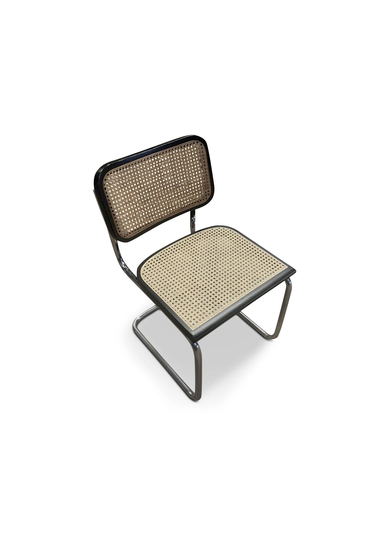 Cesca B 32 Ebonised Wood Cantilever Chair With Weave Seat A Later Marcel Breuer Made in Italy Price Per - Read Shipping Info