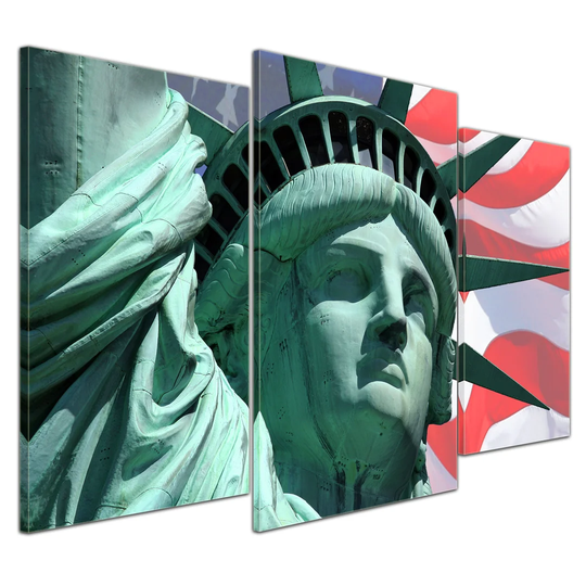 Statue of Liberty 3-Piece Graphic Art on Canvas Set