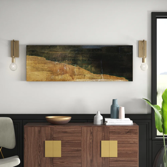 Enigma Panorama Abstract 820 Graphic Art Print on Canvas
