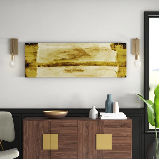 Enigma Panorama Abstract 009 Graphic Art Print on Canvas
