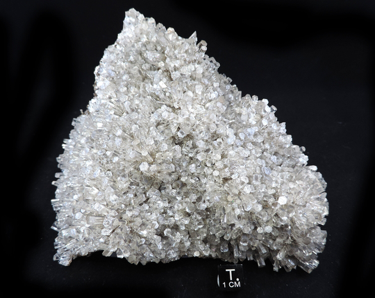 Superb Large Cabinet Size Plate Completely Covered With Hexagonal Nail-Head Terminated Clear Calcite Crystals - Unusually
