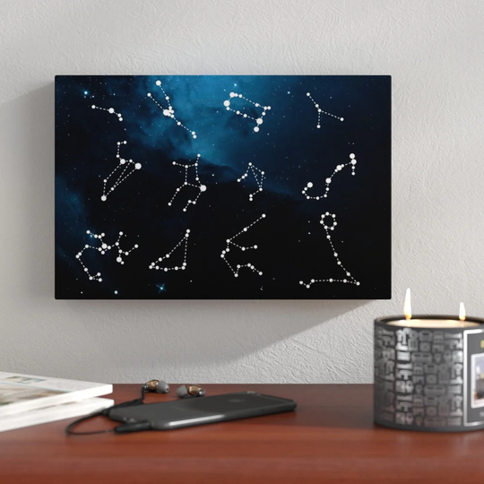 Constellations II - Wrapped Canvas Graphic Art Print
