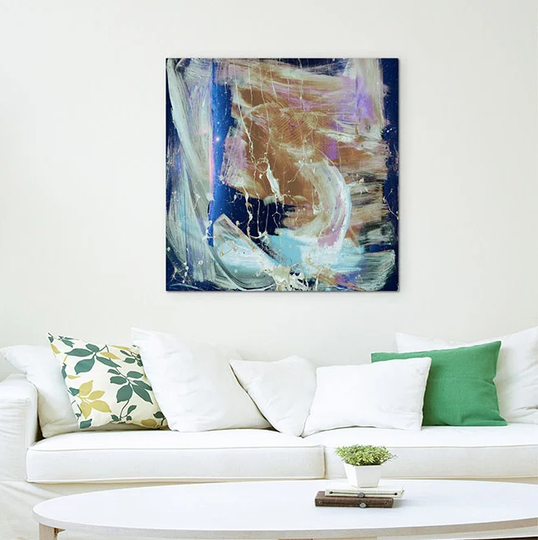 Enigma 840 Abstract Graphic Art Print on Canvas