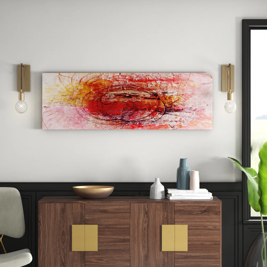 Enigma Panorama Abstract 1351 Graphic Art Print on Canvas