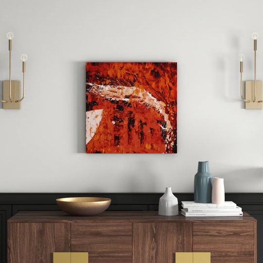 Abstract 733 Graphic Art Print on Canvas