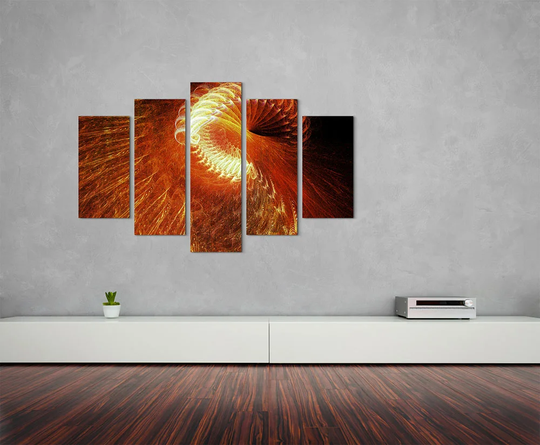 Enigma Sculpture Abstract 1146 Graphic Art Print Multi-Piece Image on Canvas