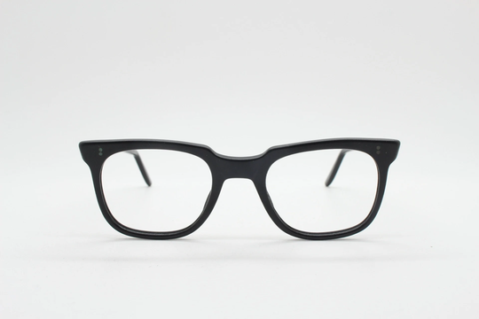 Vintage 50S Slim Wayfarer Design Glasses. Black Gloss Optical Frames. Prescription Nhs 524 Eyeglasses. Rx Spectacles