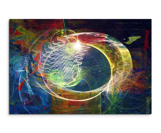 Enigma 1033 Abstract Graphic Art Print on Canvas