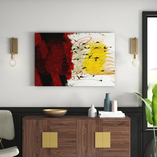Enigma Abstract 726 Graphic Art Print on Canvas
