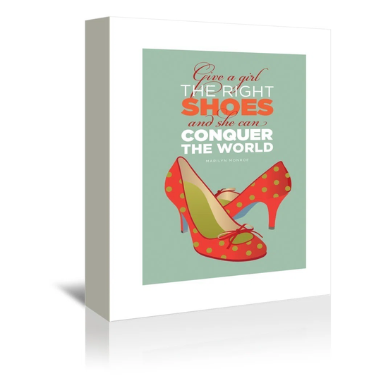Marilyn Shoes 3 by Liz Lyons Graphic Art Wrapped on Canvas