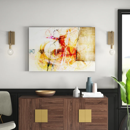 Abstract 1323 Graphic Art Print on Canvas