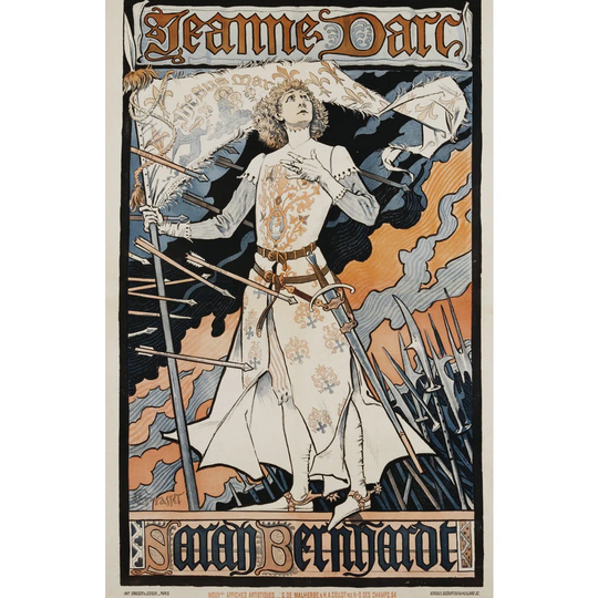 'Jeanne D'Arc - Sarah Bernhardt Theater Poster' Graphic Art