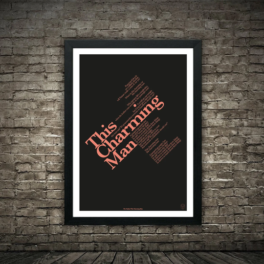 The Smiths This Charming Man Lyrics Poster Print