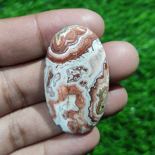 Rosetta Jasper Gemastone 44x25 Mm Oval Cabochon 55 Ct Smooth Pendant Necklace Making Jewelry Stone Handmade