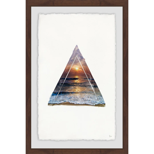 Sea Triangle by Eyre Tarney - Picture Frame Graphic Art Print on Paper