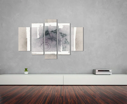 Sculpture Abstract 1195 - 5 Piece Wrapped Canvas Graphic Art Print on Canvas