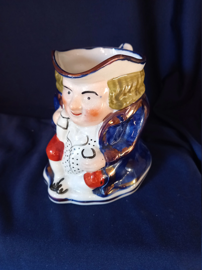 Toby Jug, Character Staffordshire Figure, Lustre Antique Collectable, Home Decor, Decor