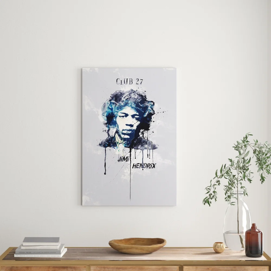 Enigma Jimi Hendrix Graphic Art Print on Canvas