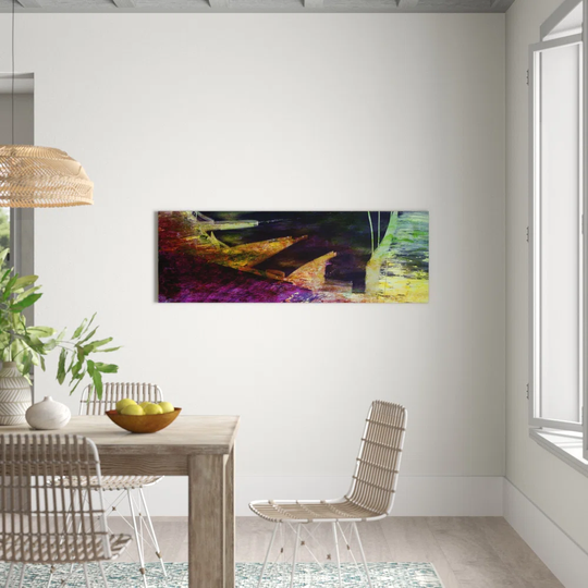 Enigma Panorama Abstract 993 Graphic Art Print on Canvas