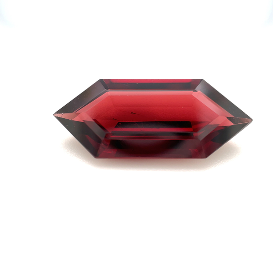 Elongated Hexagon Red Garnet 7.25Ct